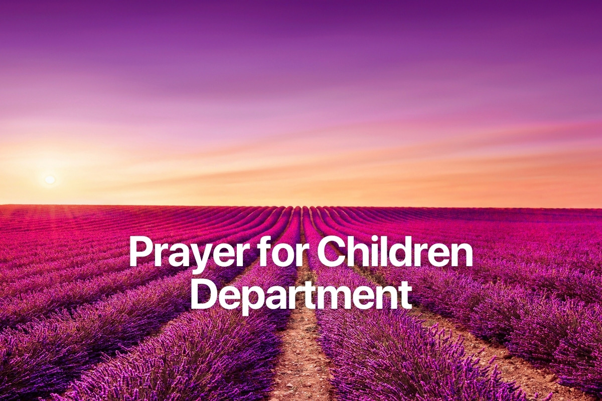 Prayer for Children Department