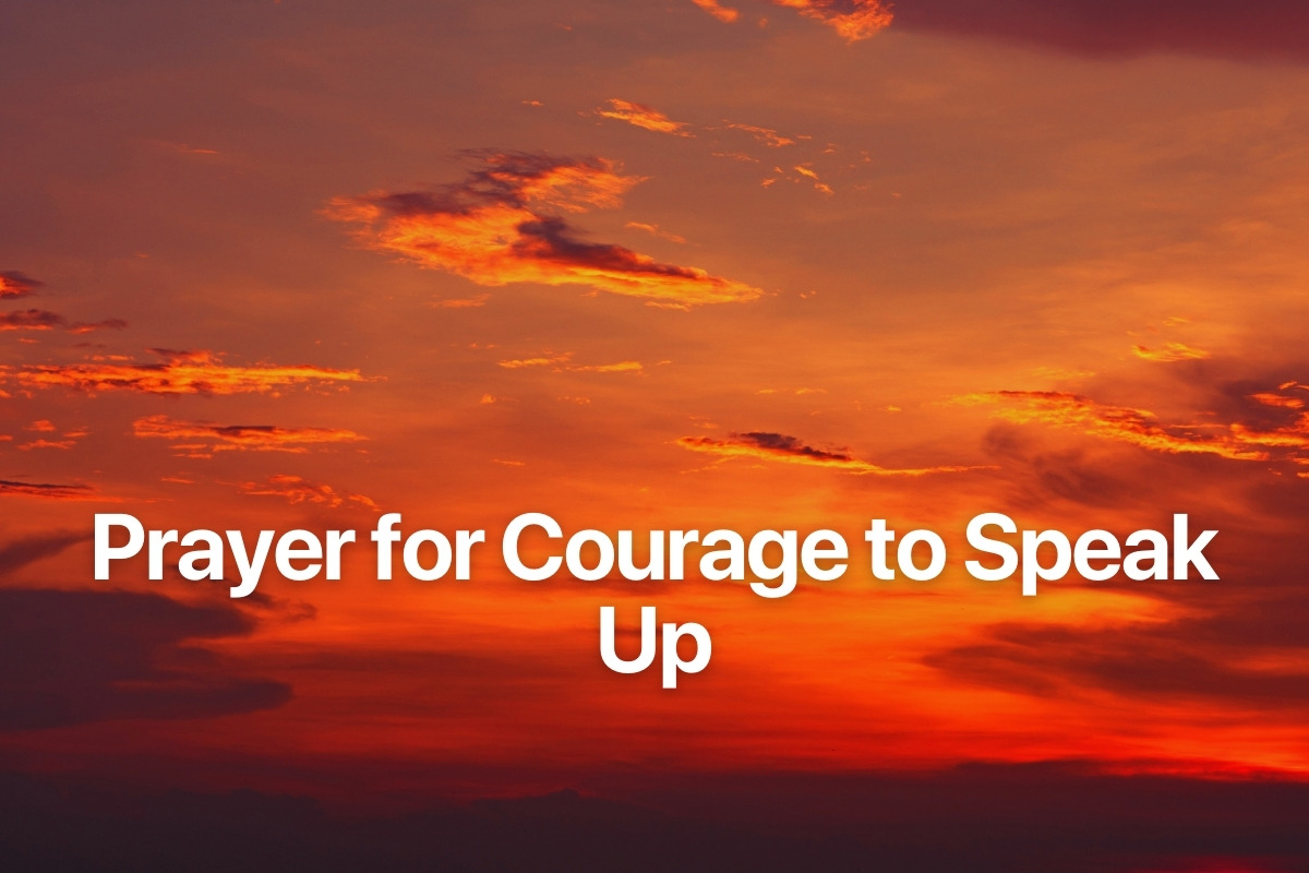 Prayer for Courage to Speak Up