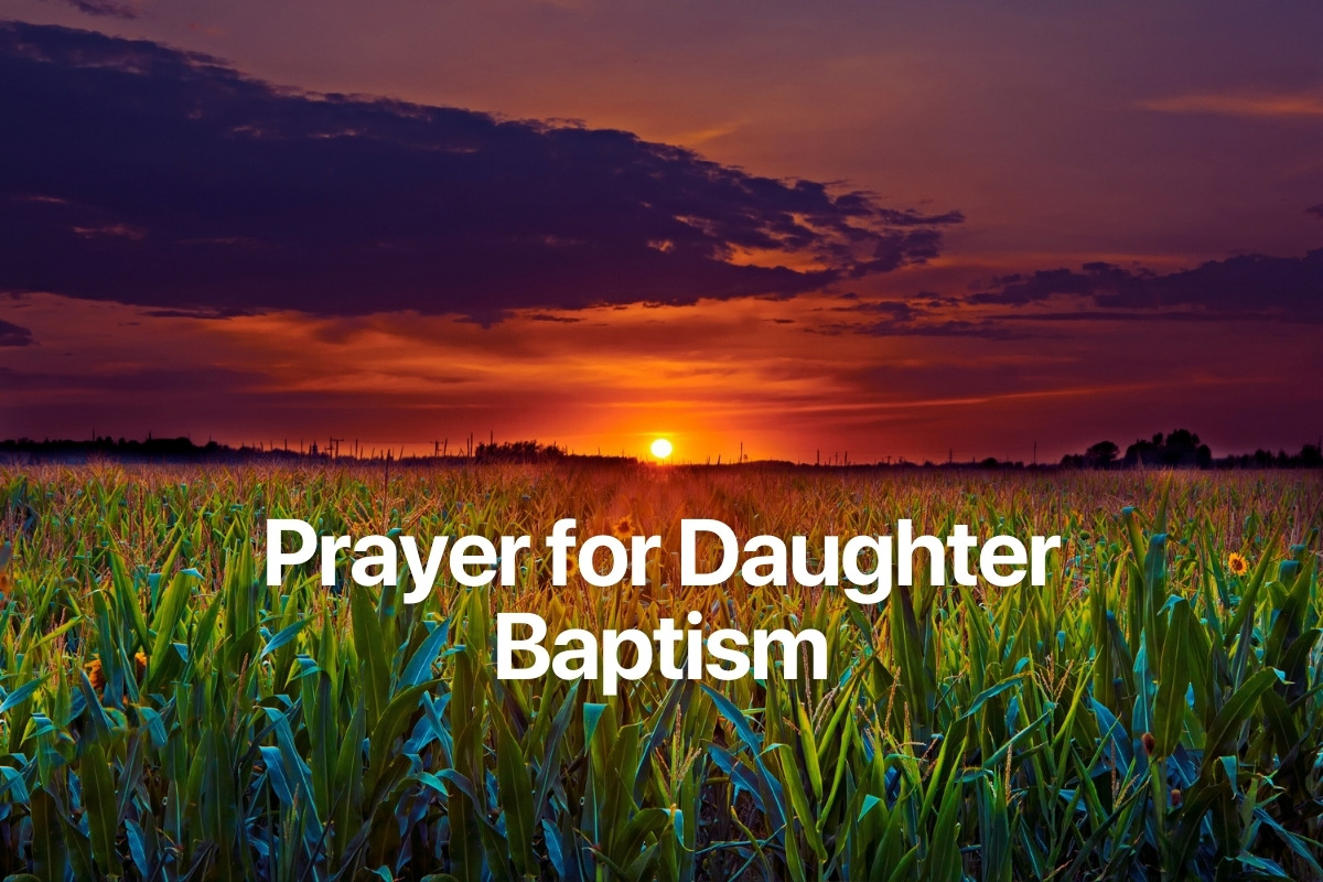 Prayer for Daughter Baptism
