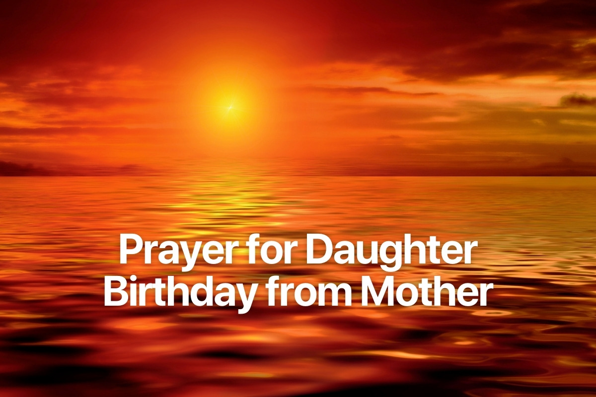 Prayer for Daughter Birthday from Mother