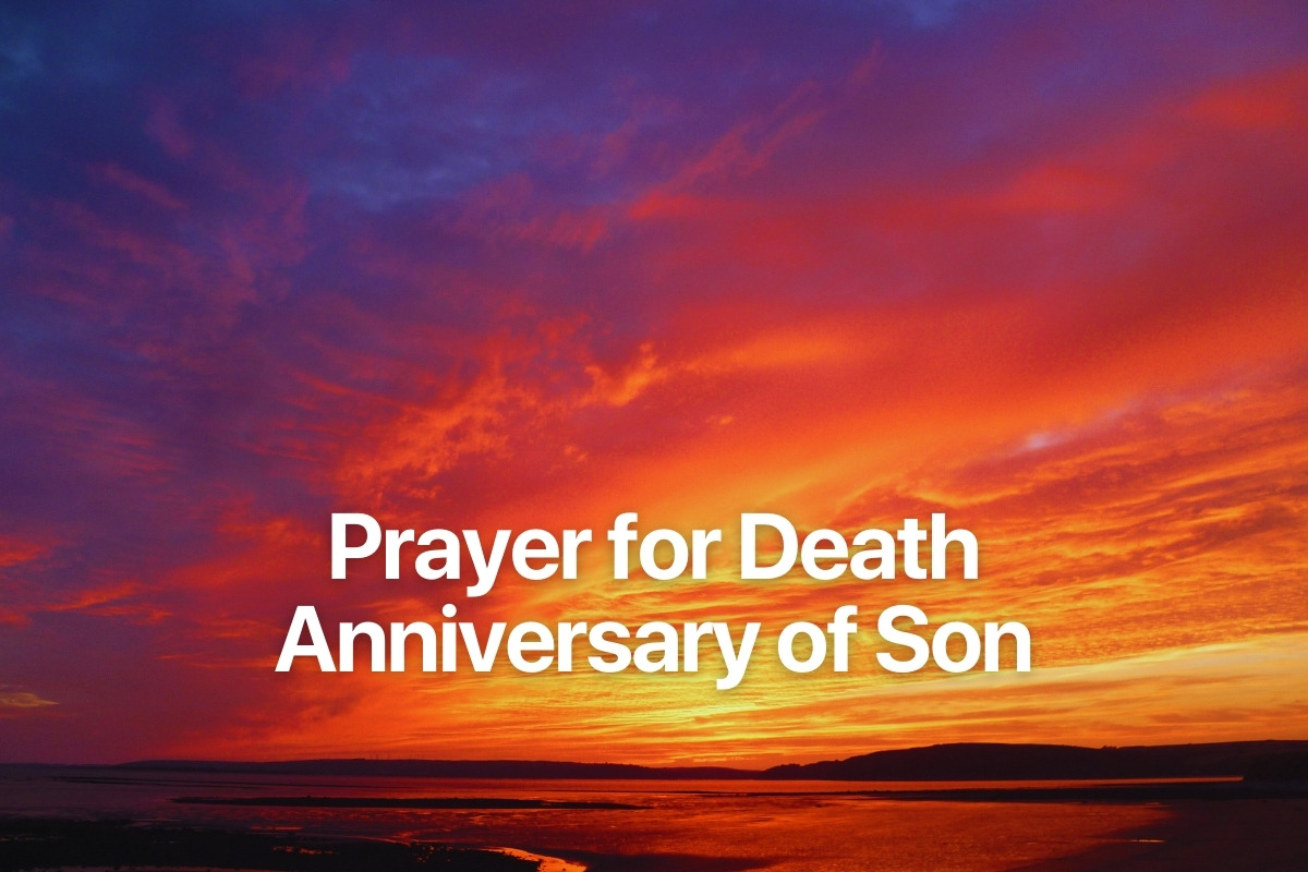 Prayer for Death Anniversary of Son