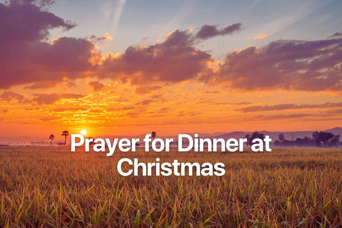 Prayer for Dinner at Christmas