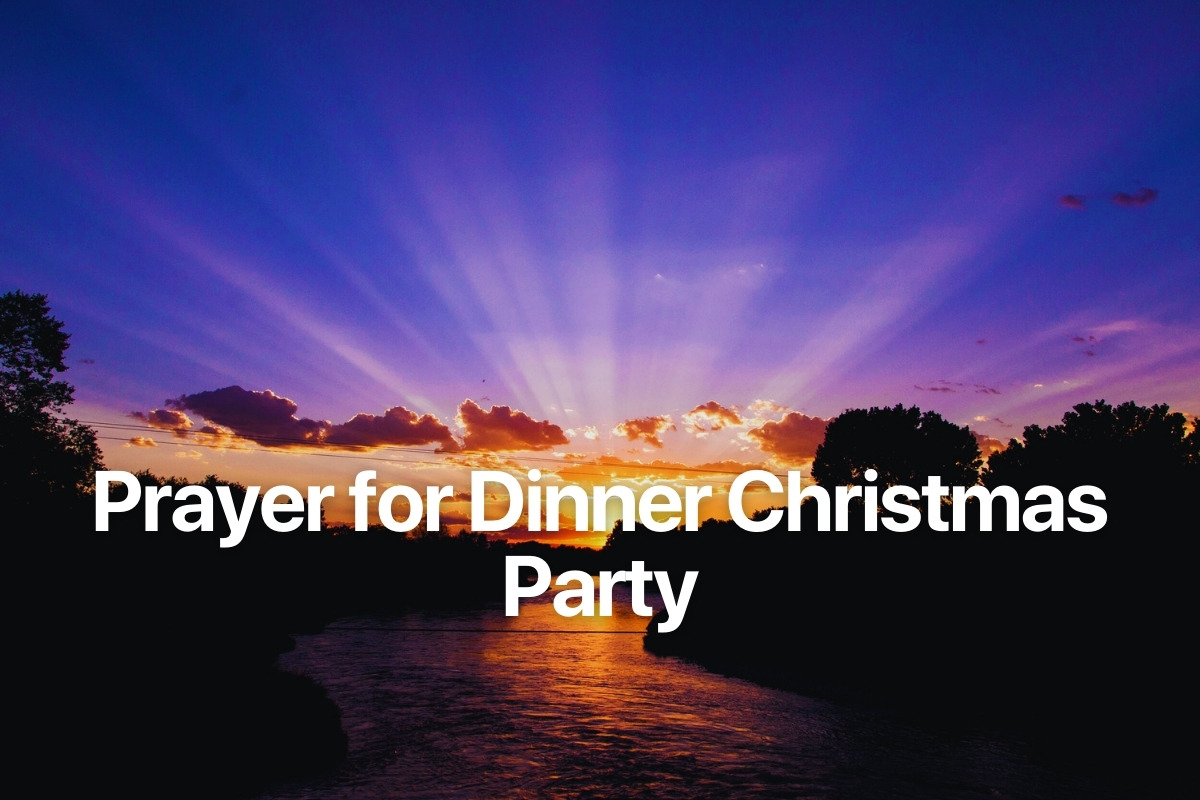 Prayer for Dinner Christmas Party