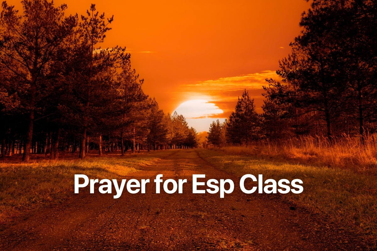 Prayer for Esp Class