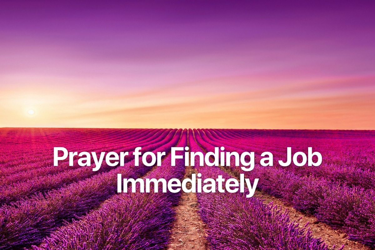 Prayer for Finding a Job Immediately